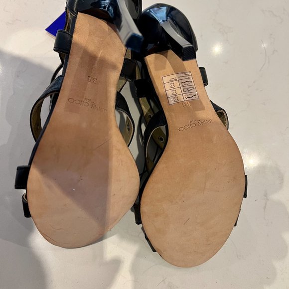 Jimmy Choo H&M "Blaze" Studded Sandals - NEVER WORN Size 7 - Picture 4 of 4